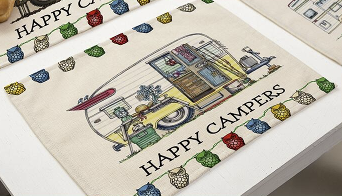 Tischset "Happy Camper"