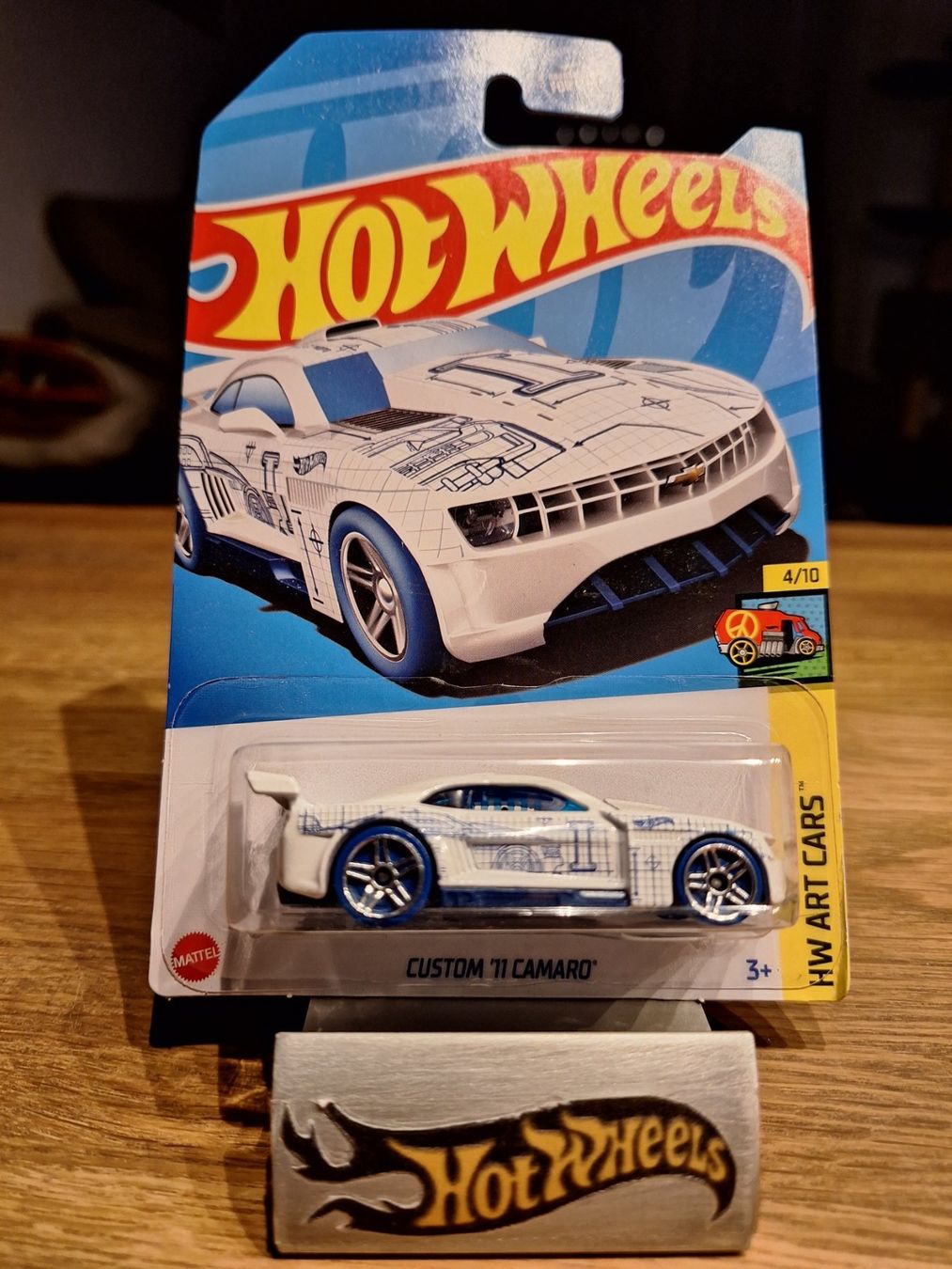 Hot Wheels HW Art Cars 2023 Custom 11 Camaro 4/10 Long Card