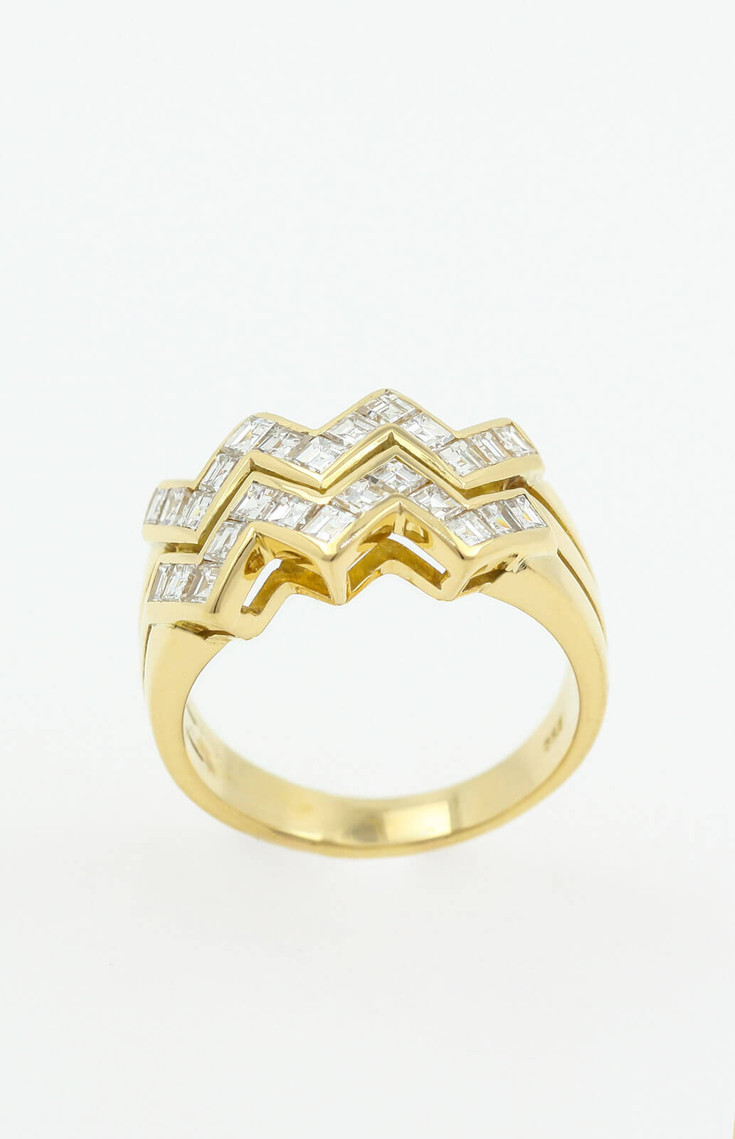 Vintage Diamant Princess-Cut Ring