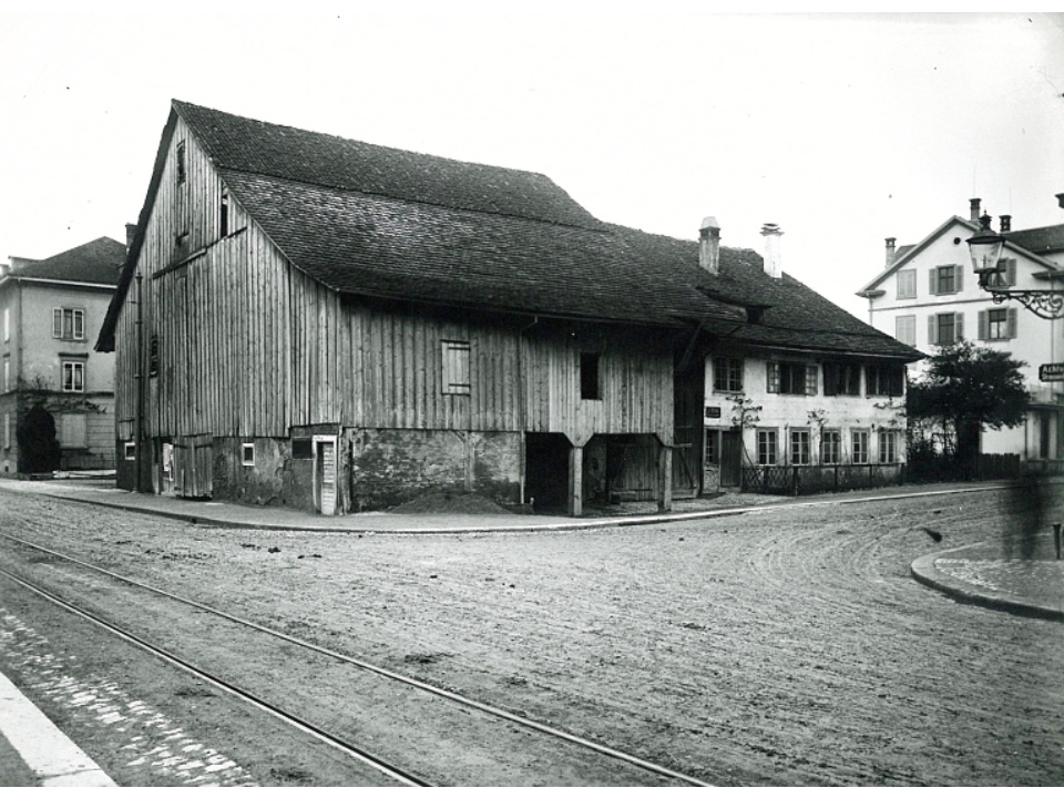 Aegertenstrasse 56, Haus Hasler Abbruch im Jahr 1929