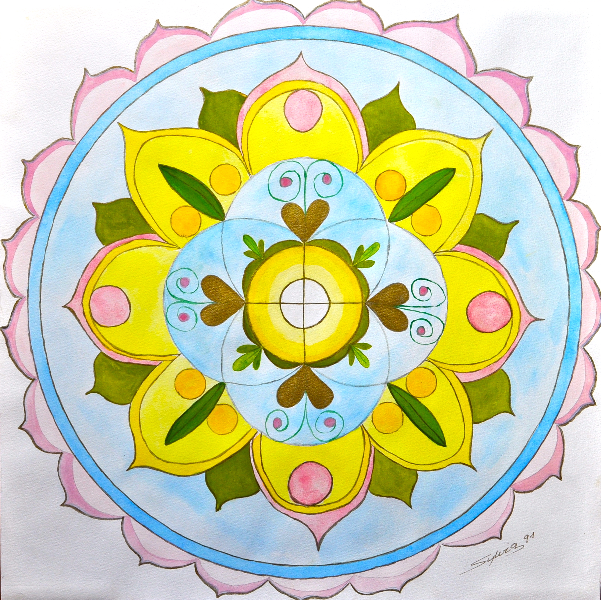 Mandala malen in der "eigenen Zahlenenergie"