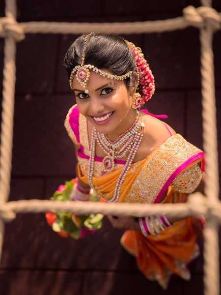 Tamilische Braut am Hochzeitstag, Mehndi von Henna Art