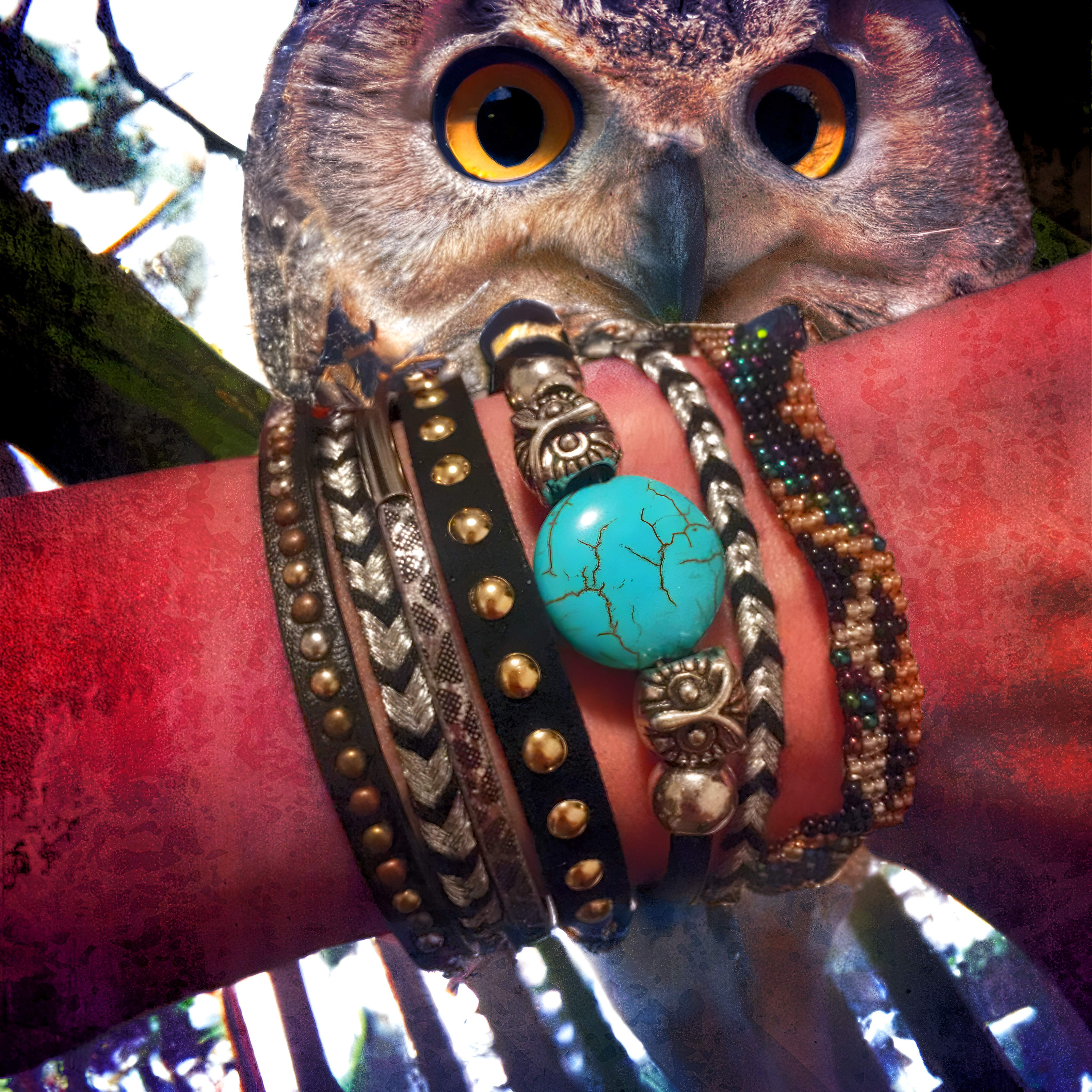 Magnetverschluss Armband „Owl“