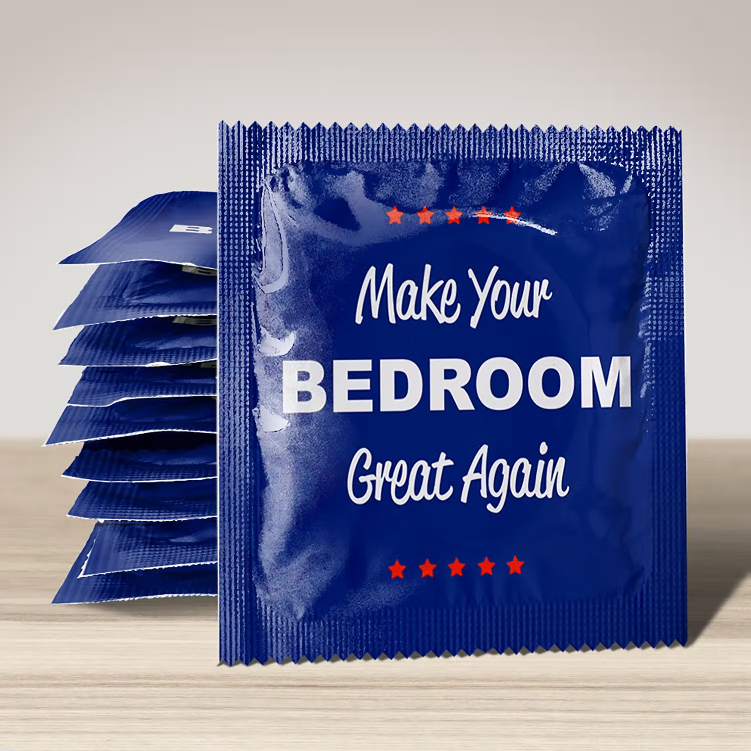 Humorvolles Kondom - Make your Bedroom great again