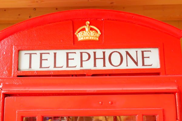 Original englische Telefonkabine