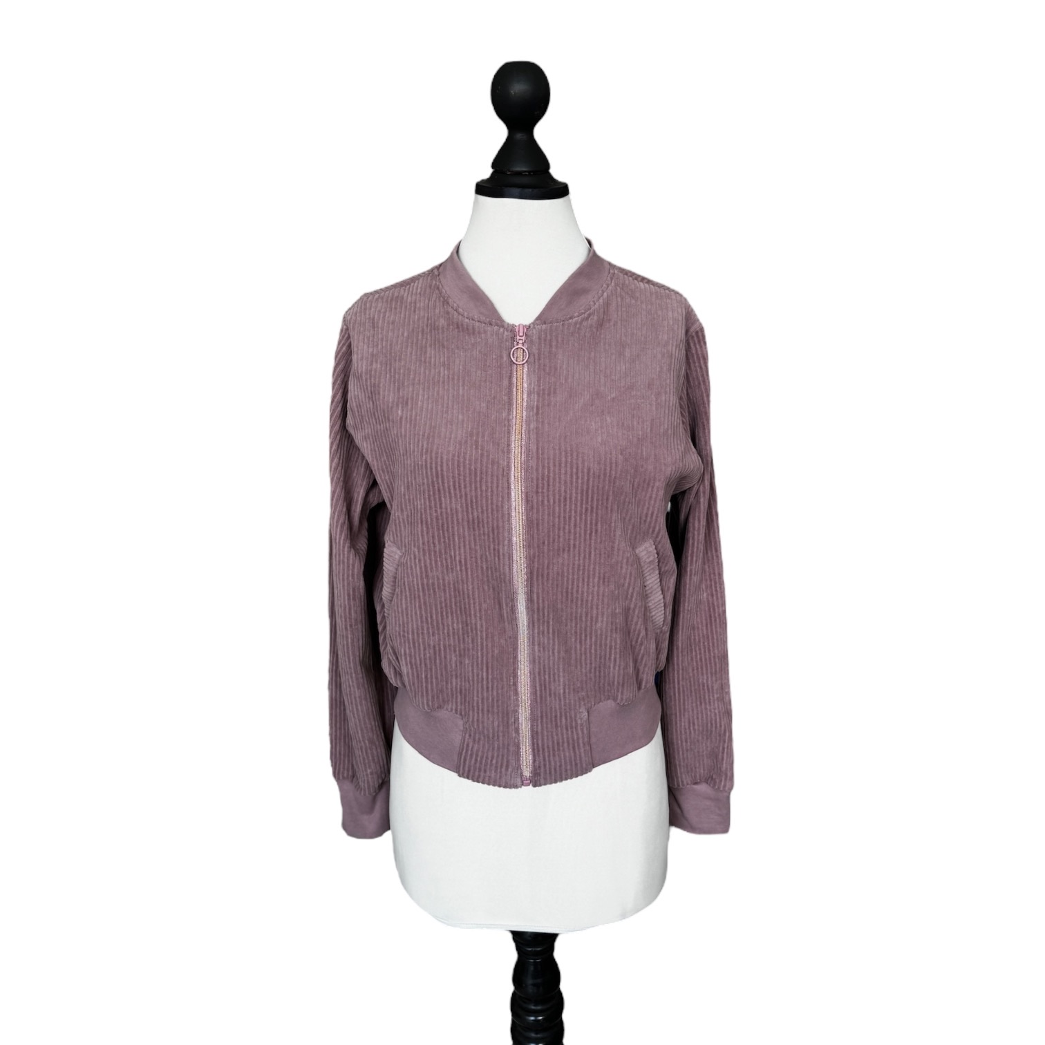 BIO Damen Blouson Cord Jersey altrosa