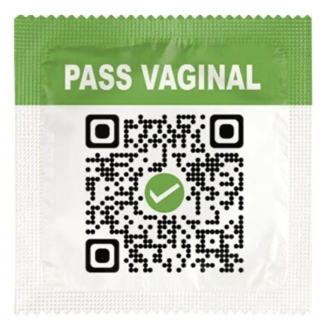 Humorvolles Kondom - Pass Vaginal