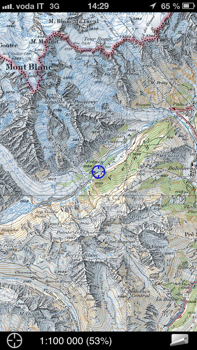 Frêney Pfeiler am Mont Blanc 4810 m.ü.M.