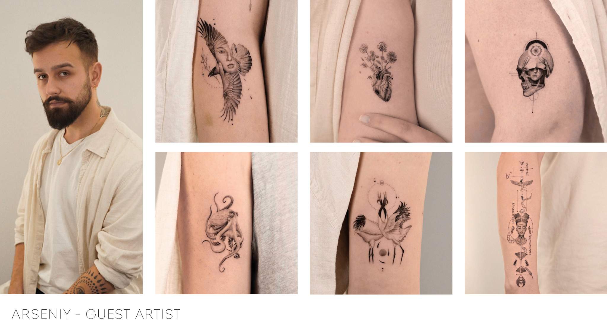 Tattoo Luzern - Arseniy Kozunov - Minimal Realistic Tattoo Artist - Sullivan Ink