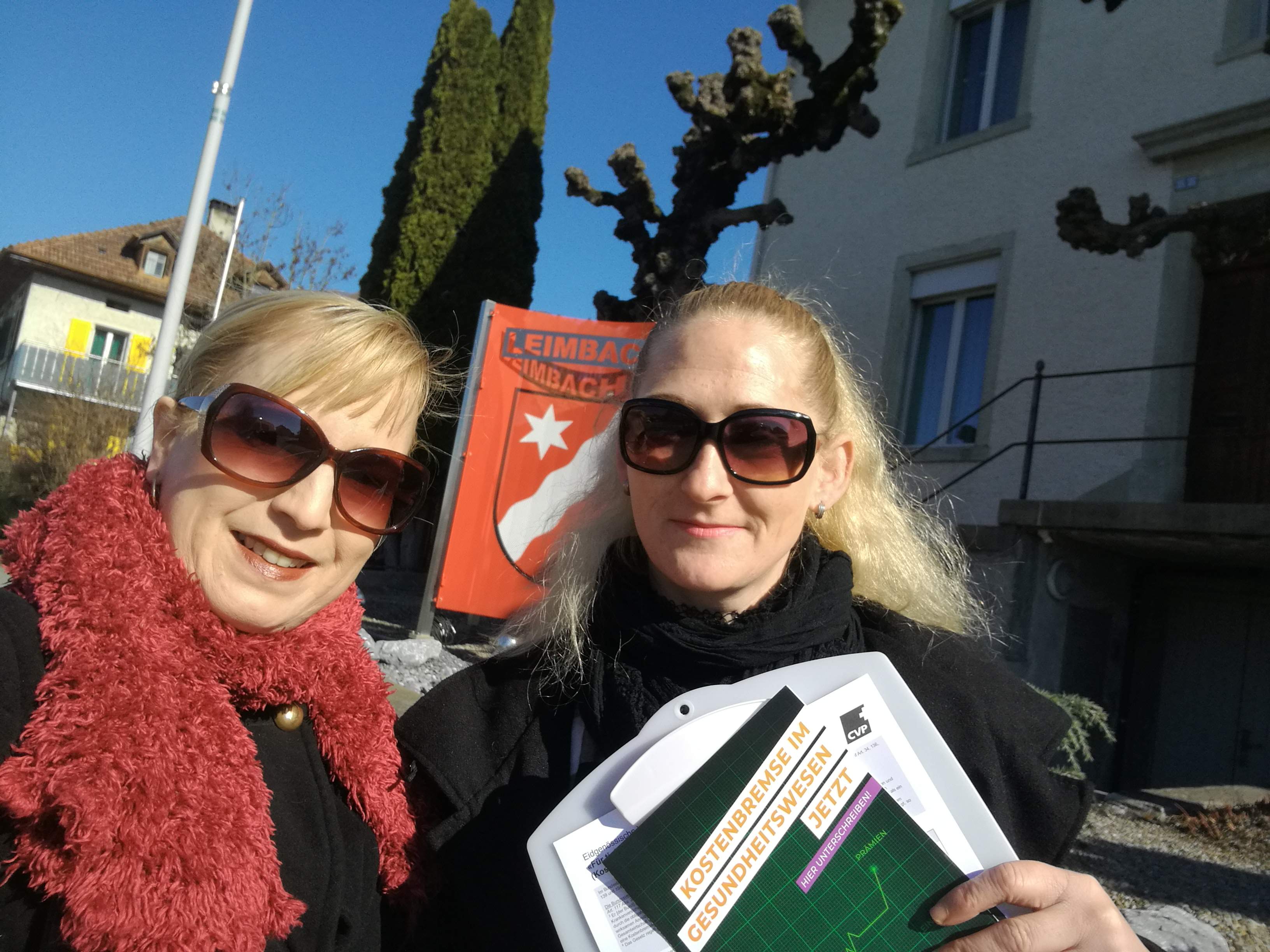 CVP Kulm sammelte Unterschriften für die #Kostenbremse in Leimbach