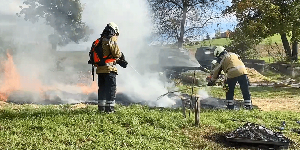 Hauptübung der Feuerwehr zum Thema «Wald- und Vegetationsbrand»