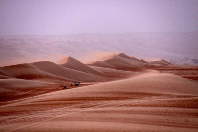 Die Wüste: Sand am Boden, Sand in der Luft, Sand in den Ohren