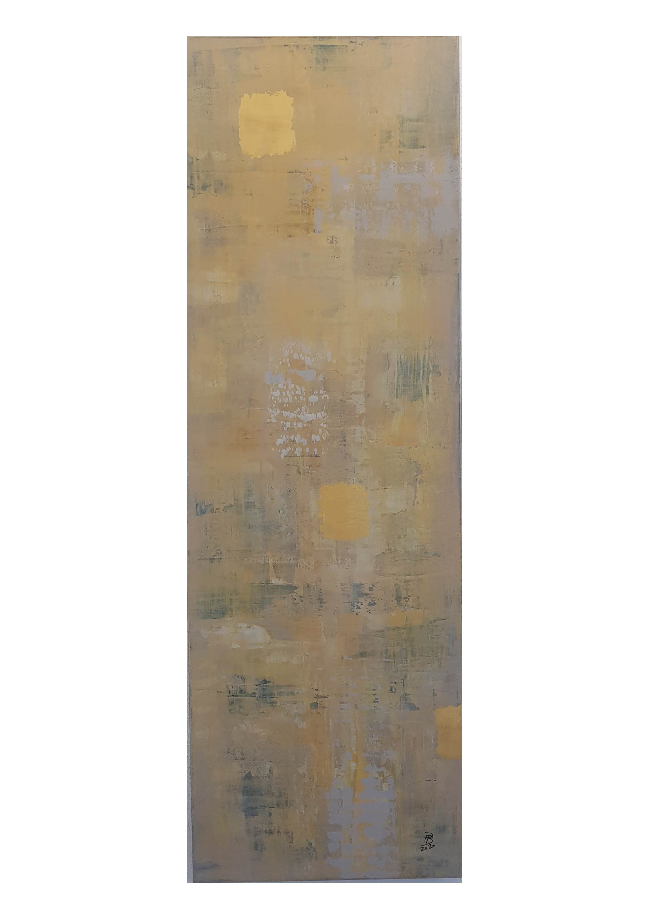 4ox12o cm, Acryl mit Blattgold auf Leinwand, CHF 56o.oo