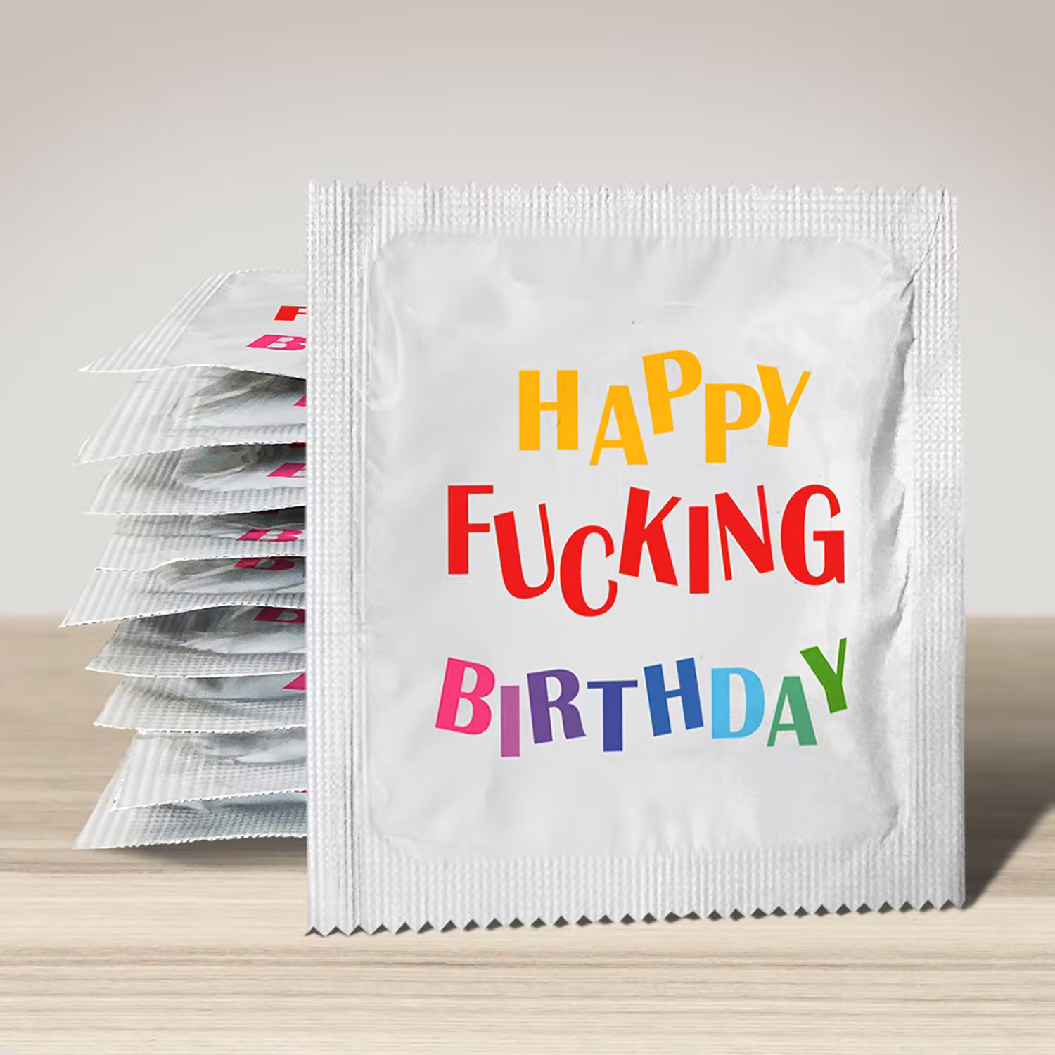 Humorvolles Kondom - Happy Fucking Birthday
