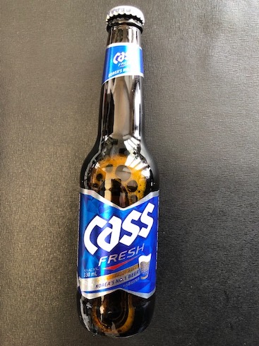 CASS FRESH, Cass Fresh Bier aus Seoul Südkorea 330ml.