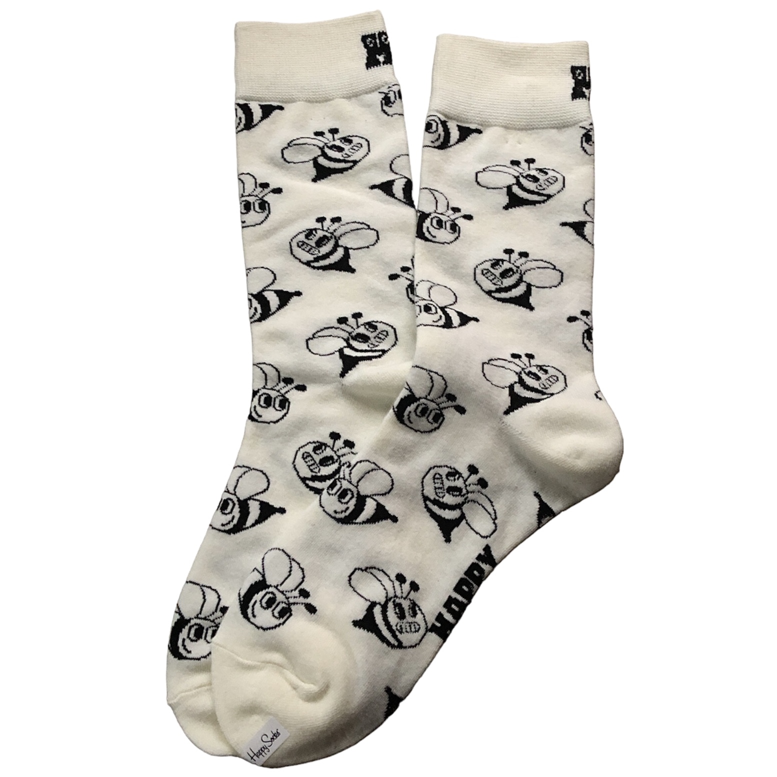 Happy Socks - Black and White Socken