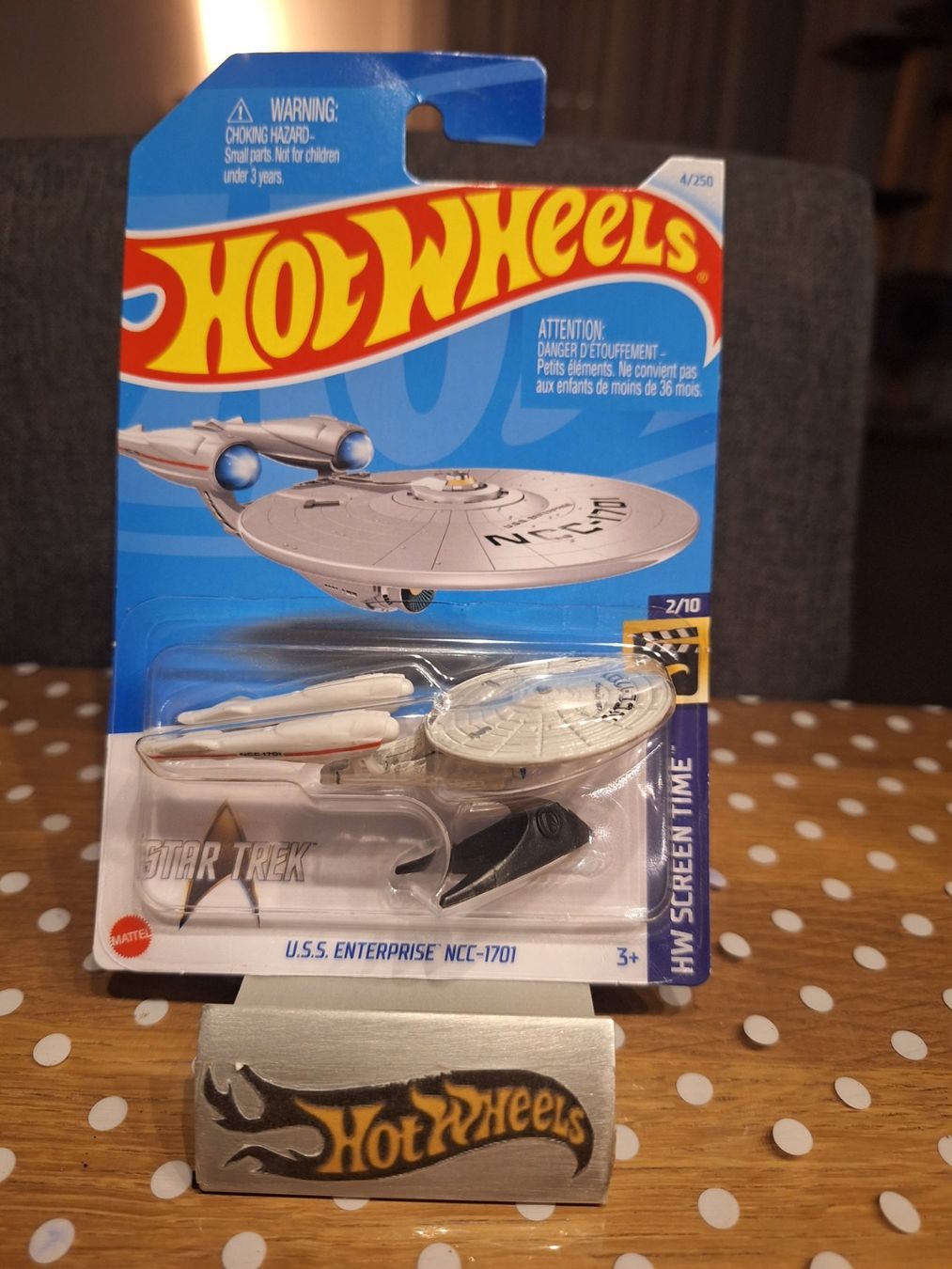 Hot Wheels HW Screen Time 2024 U.S.S. Enterprise NCC-1701 L