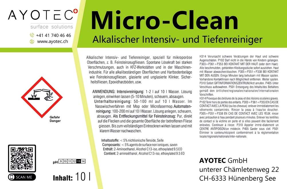 Micro-Clean (10L Etikette)