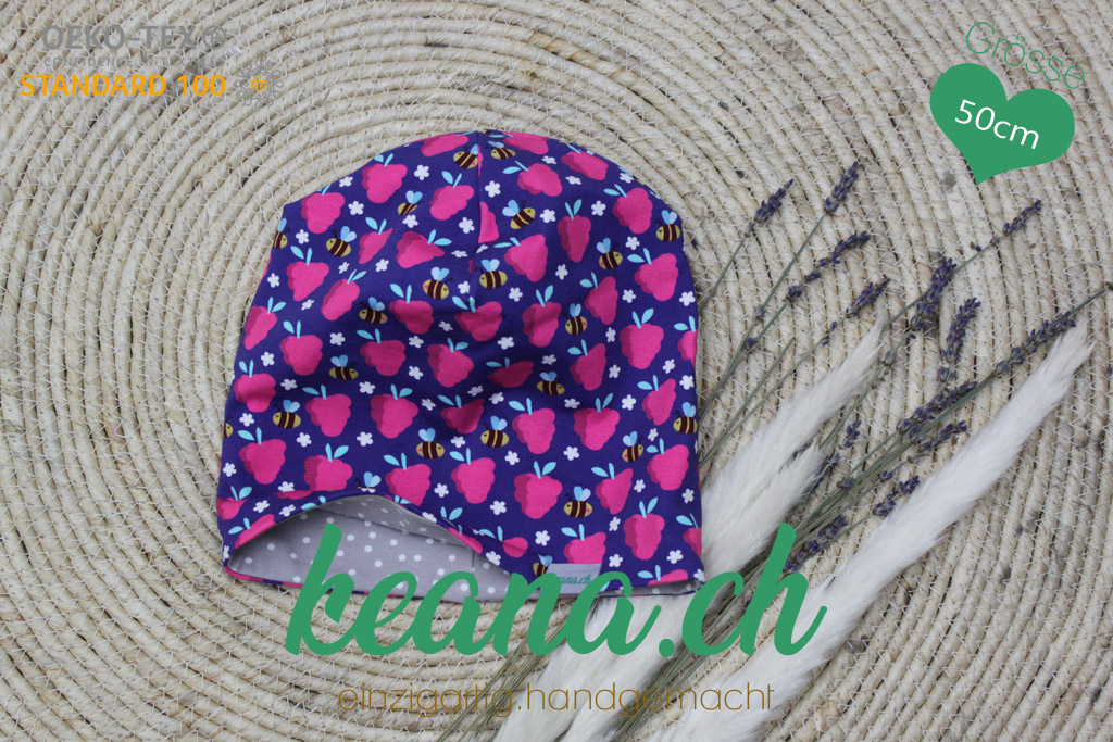 Beanie Mütze für Kinder, Grösse 50cm (1.5-2 Jahre), diverse Motive, handmade