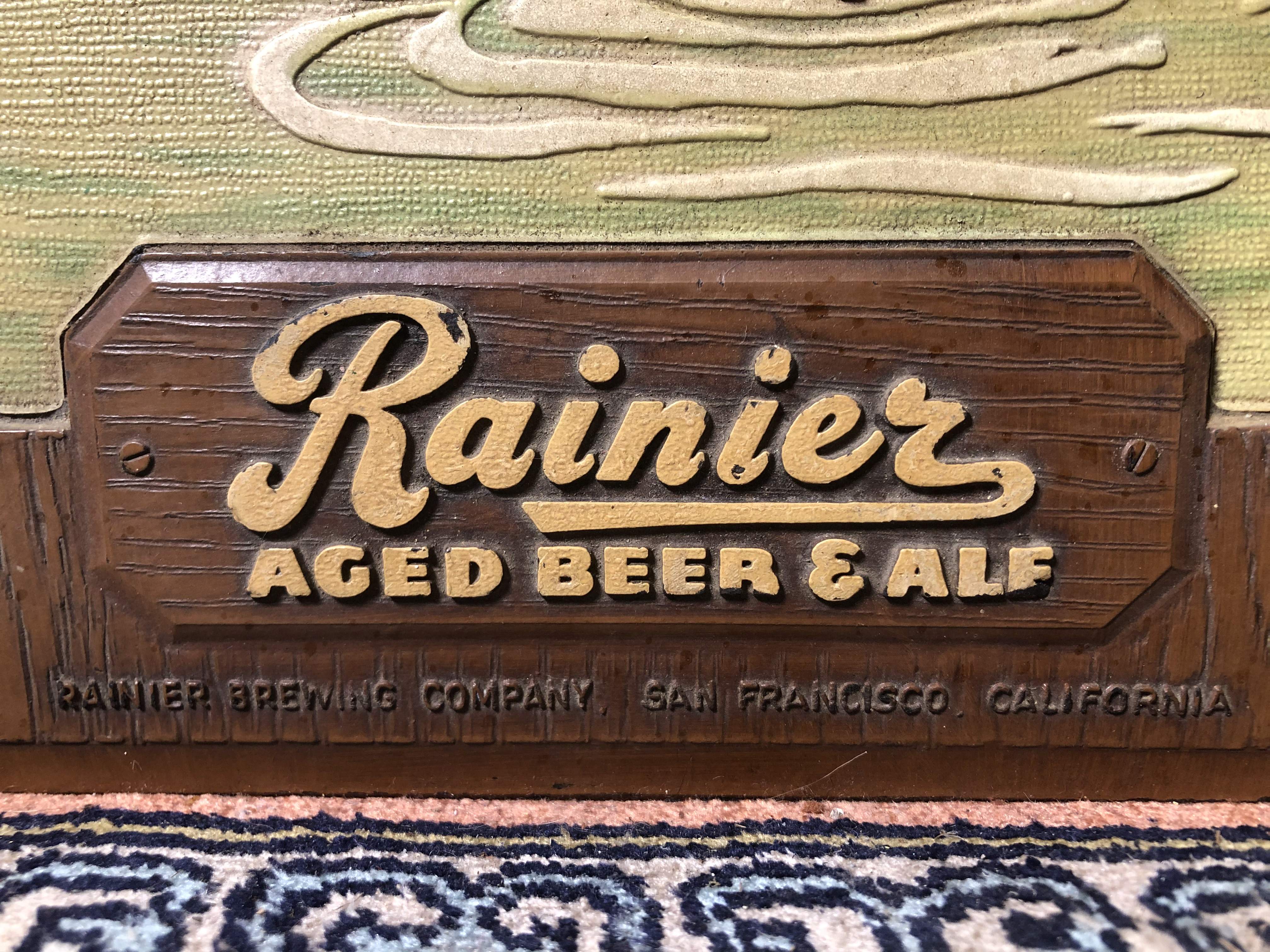 Rainier Brauerei Werbeschild