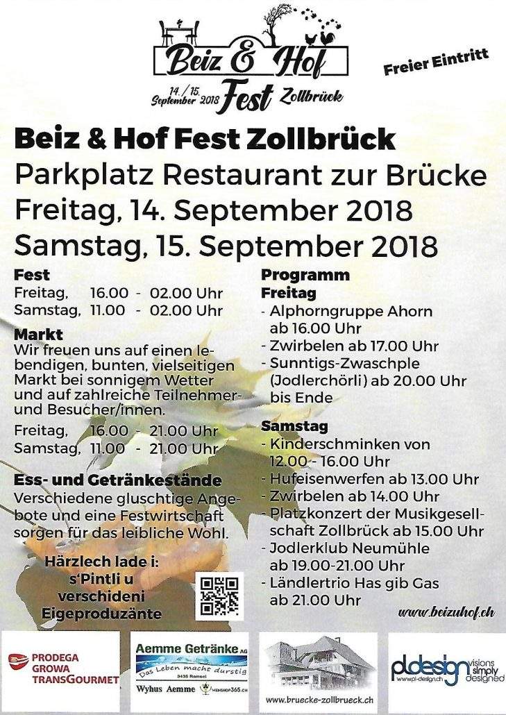 Beiz und Hof Fest(29. August 2018)