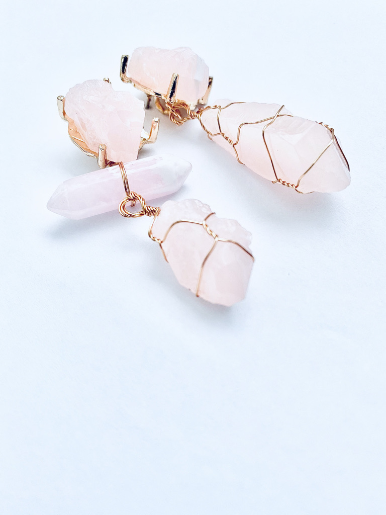 Resin stone earrings