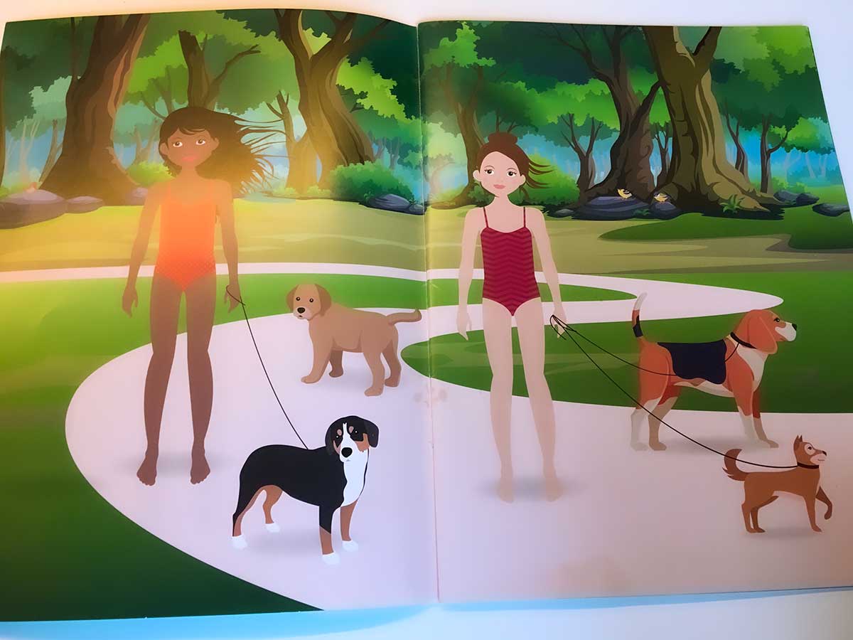 Stickerbuch mit Entlebucher Sennenhund