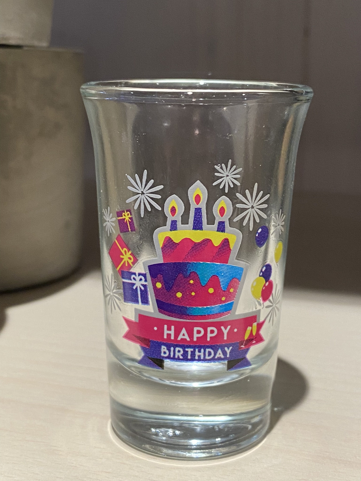 Schnapsglas -  Shotglas - Happy Birthday