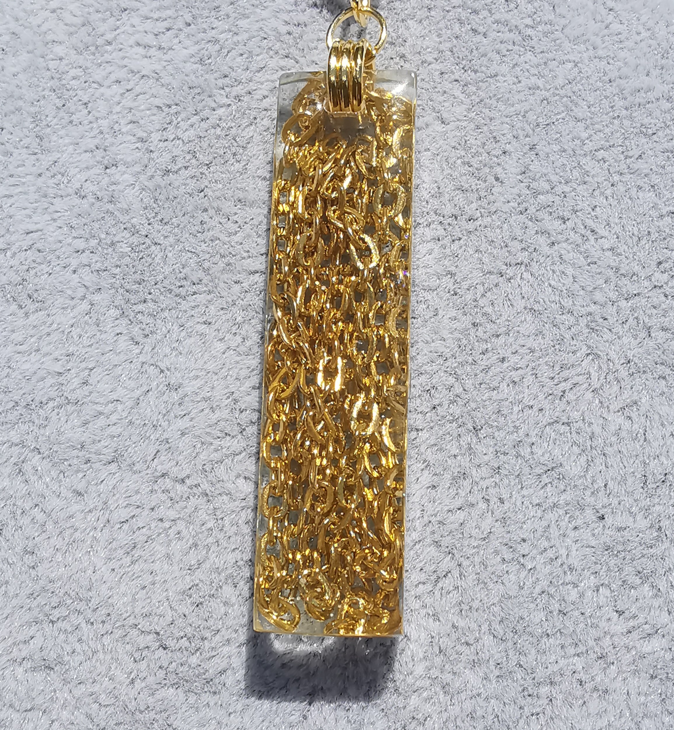 3250 - Sheer Gold Chan Rectangular