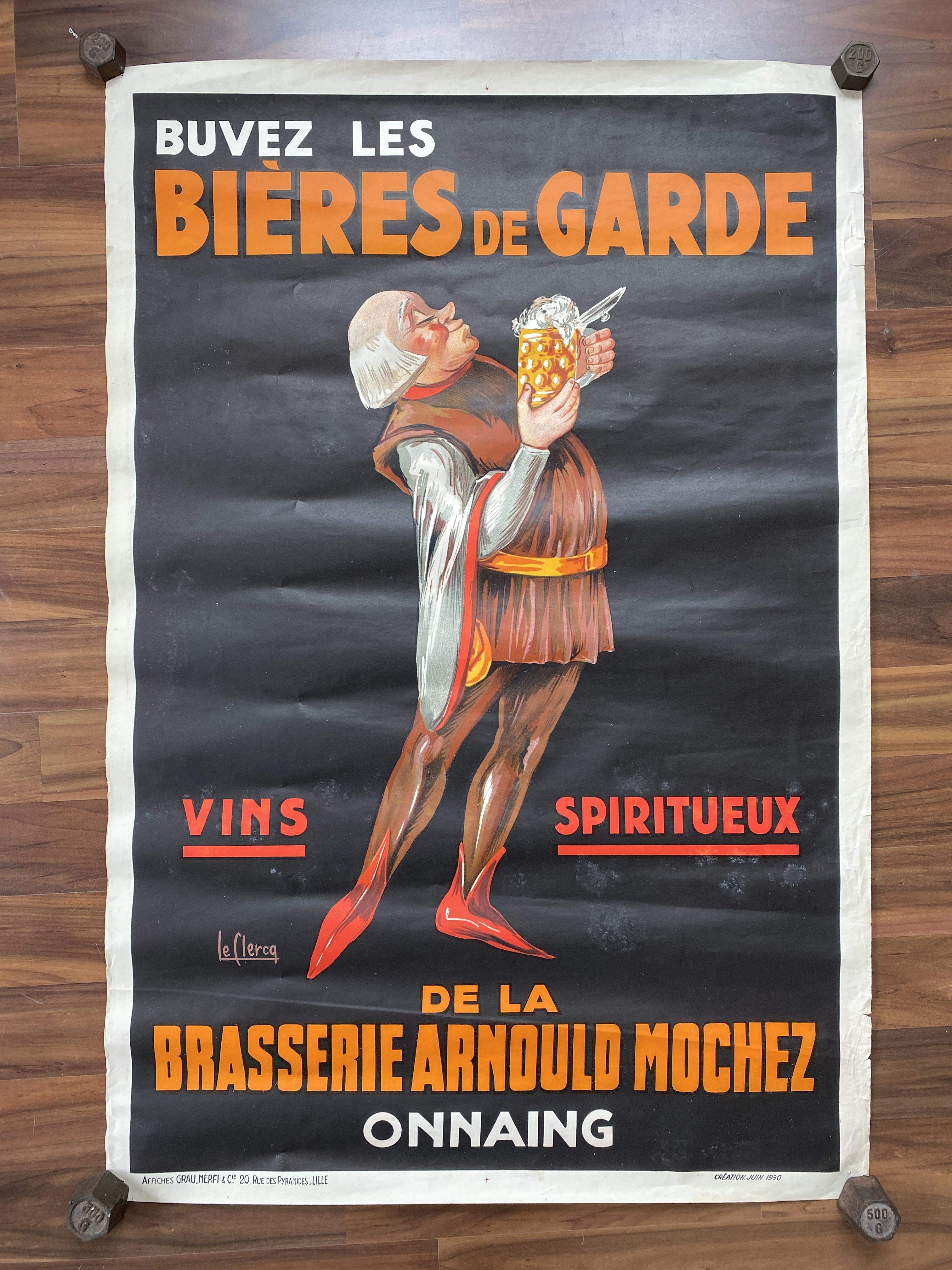 Plakat Bieres  de la Garde von 1930