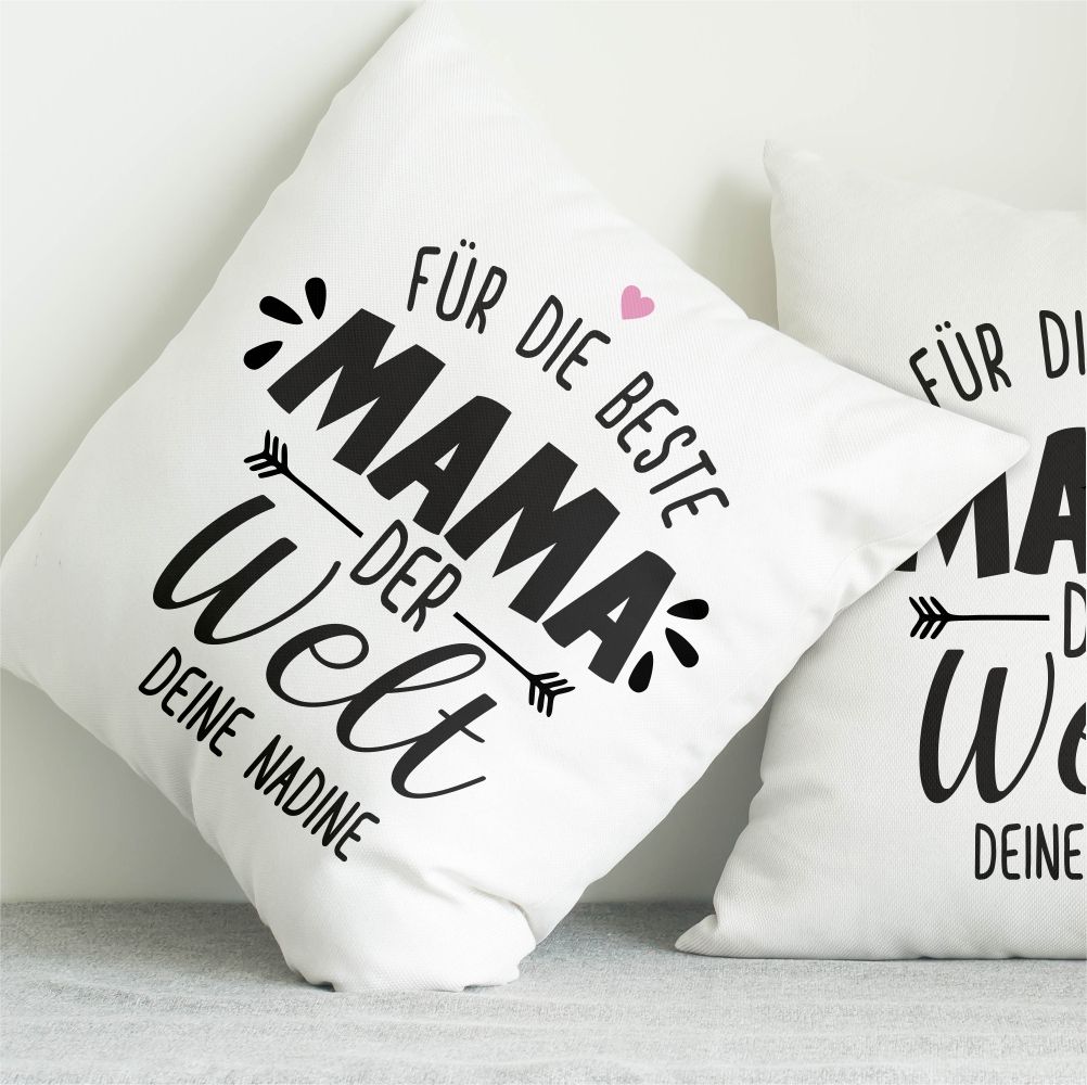 Personalisiertes Kissen - Für die beste Mama der Welt