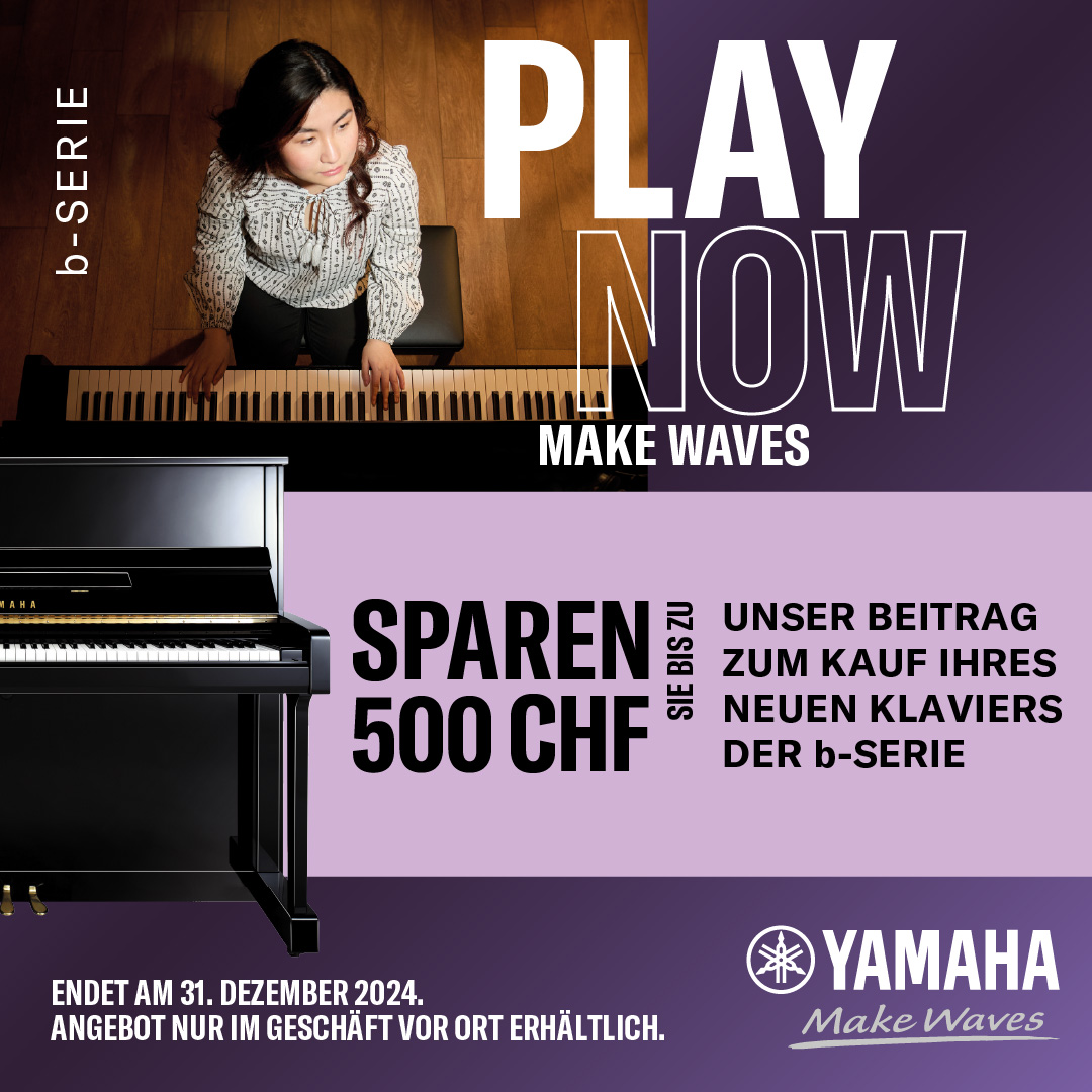 Yamaha Cashback -  Play now - make Waves!