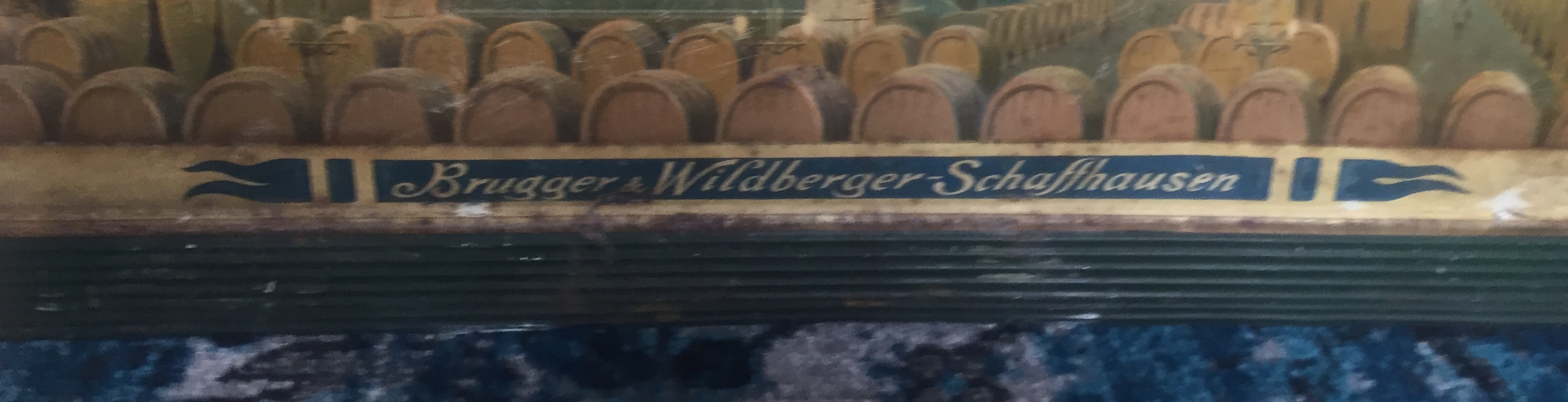 Blechschild Brugger und Wildberger