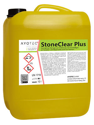 StoneClear Plus | Ein Hochaktiver Reiniger zur Entfernung von Grünbelägen an Fassaden, Mauerwerk und Dächern.