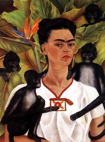 Frida Kahlo: Selbstporträt mit Affen, 1943