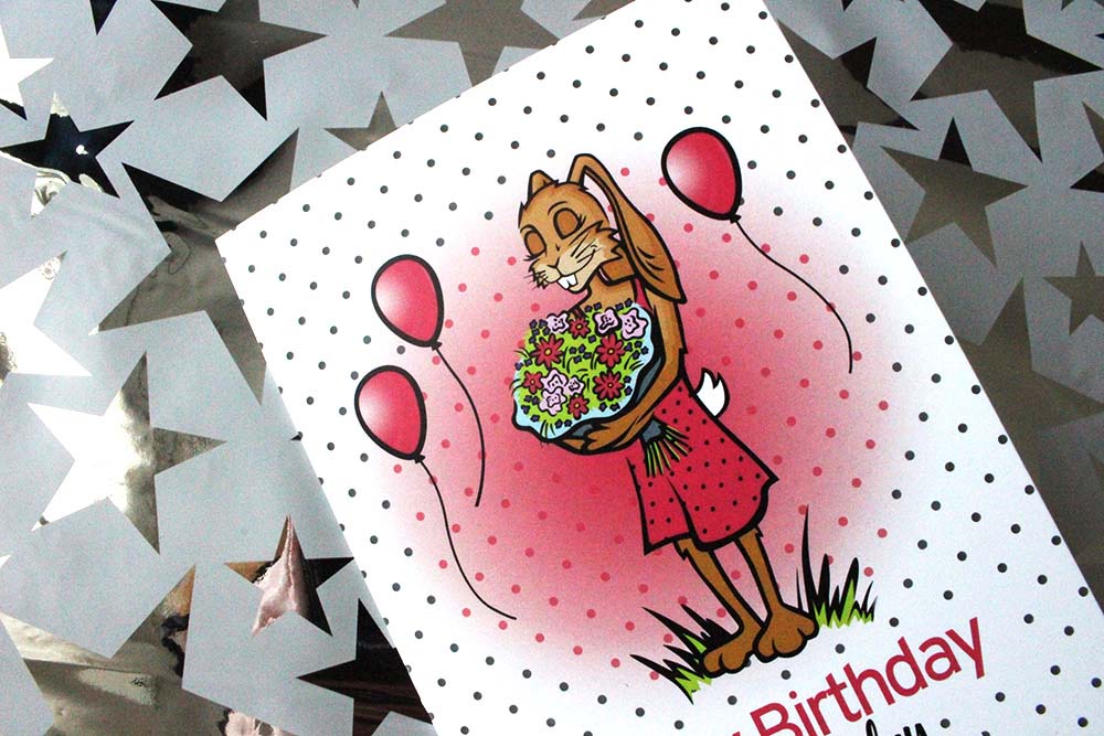 Geburtstagskarten Set Hase 2