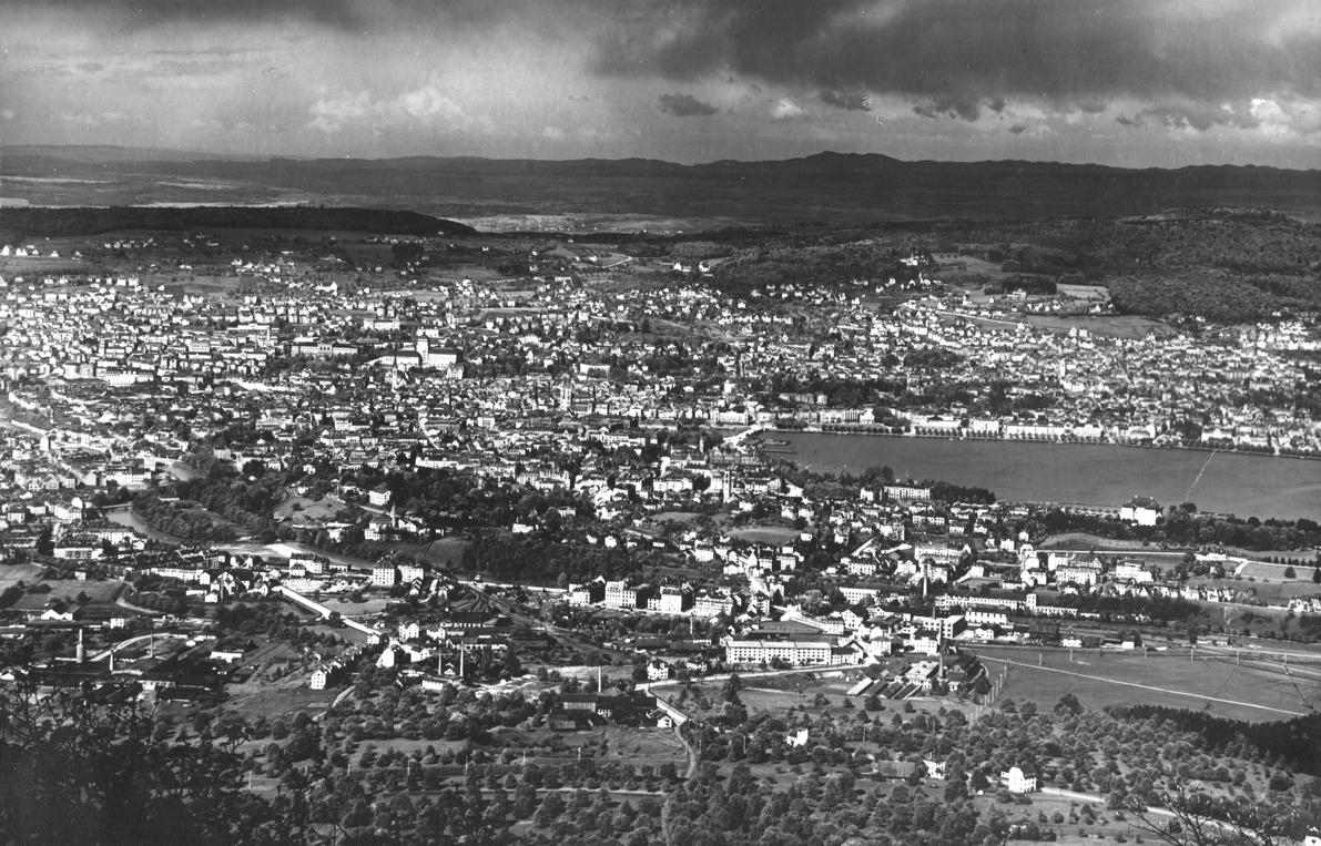 Blick auf Zürich um 1920