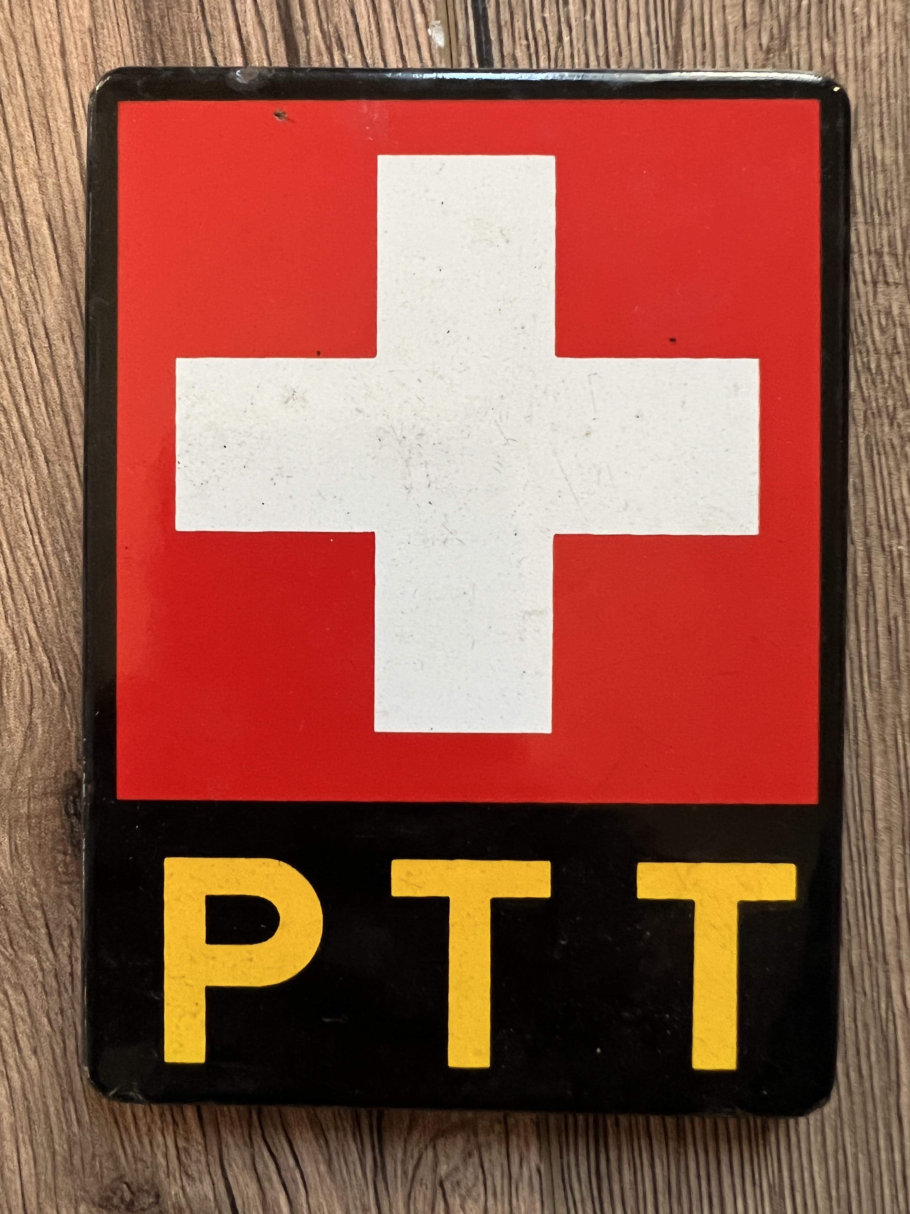 Emailschild PTT Schweiz Briefkasten