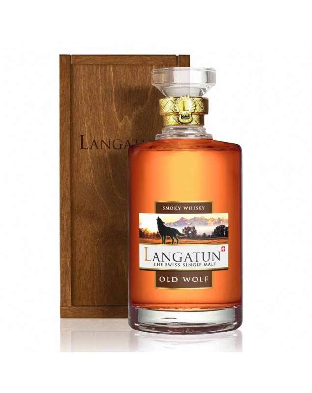 Langatun - Old Wolf Smoky Whisky - Single Malt Whisky - 46% - 50 cl