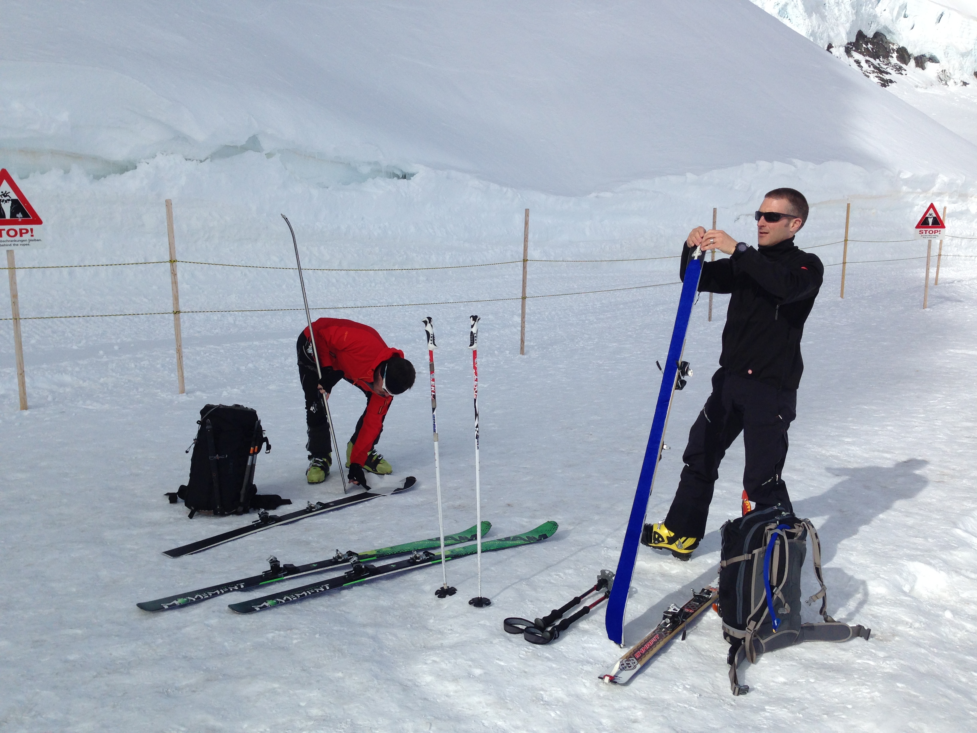 Hochgebirgsskitouren im Jungfraugebiet 30.3. – 3.4.14