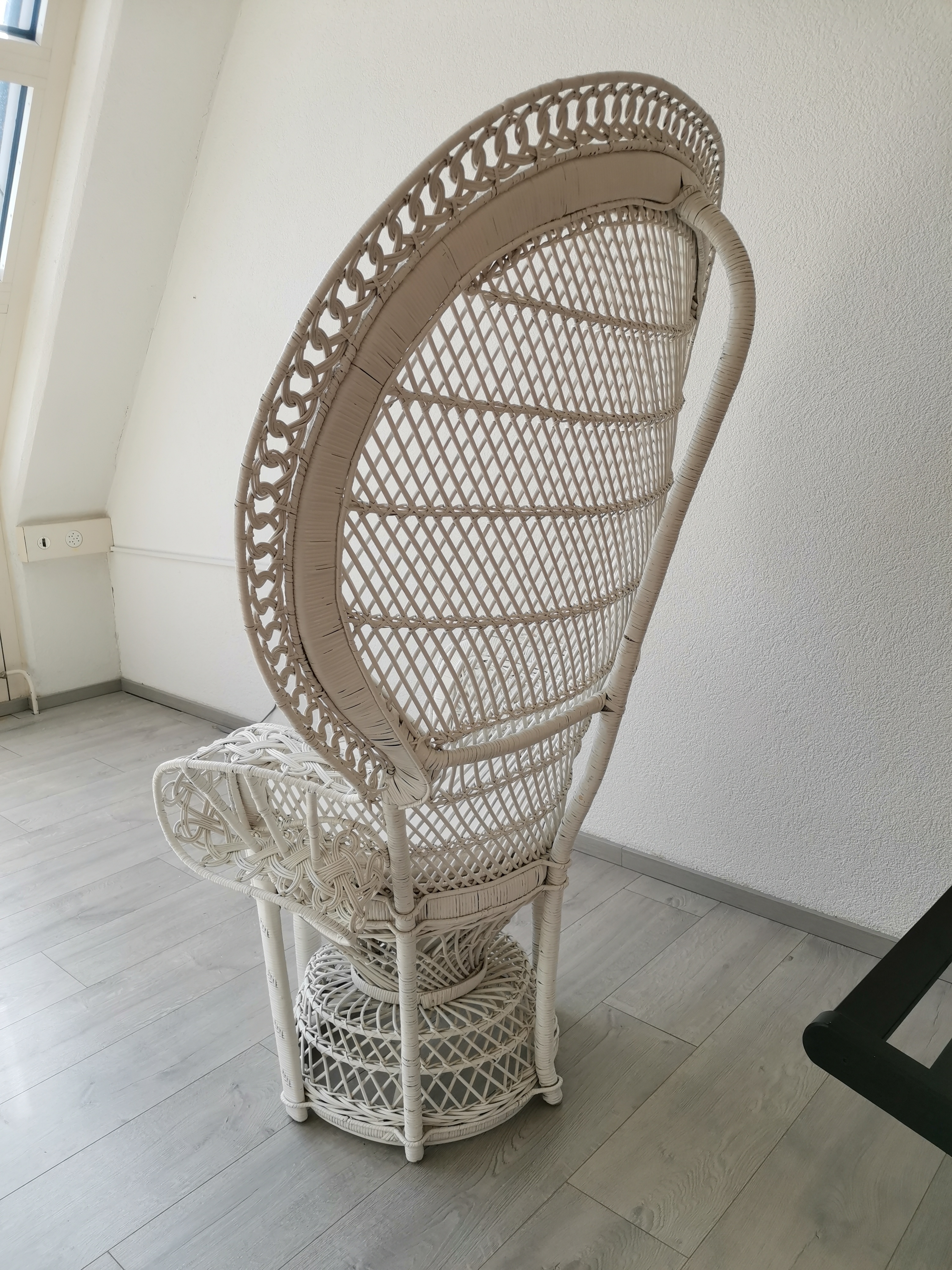 Rattan Pfauenthron Sessel