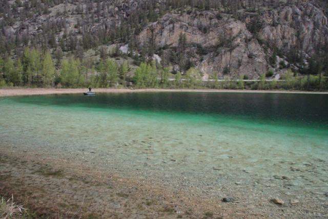 Der Turquoise Lake wird seinem Namen gerecht...