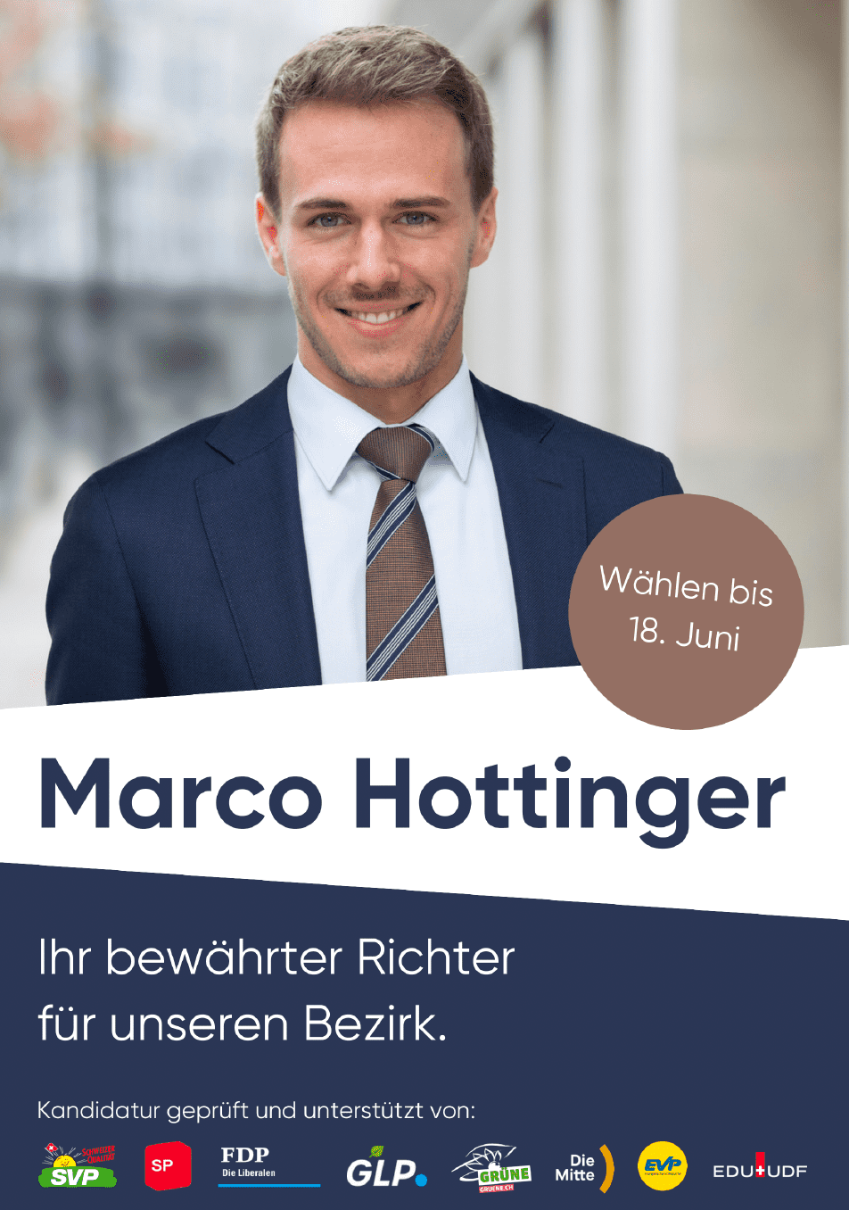Marco Hottinger als Richter ans Bezirksgericht Bülach