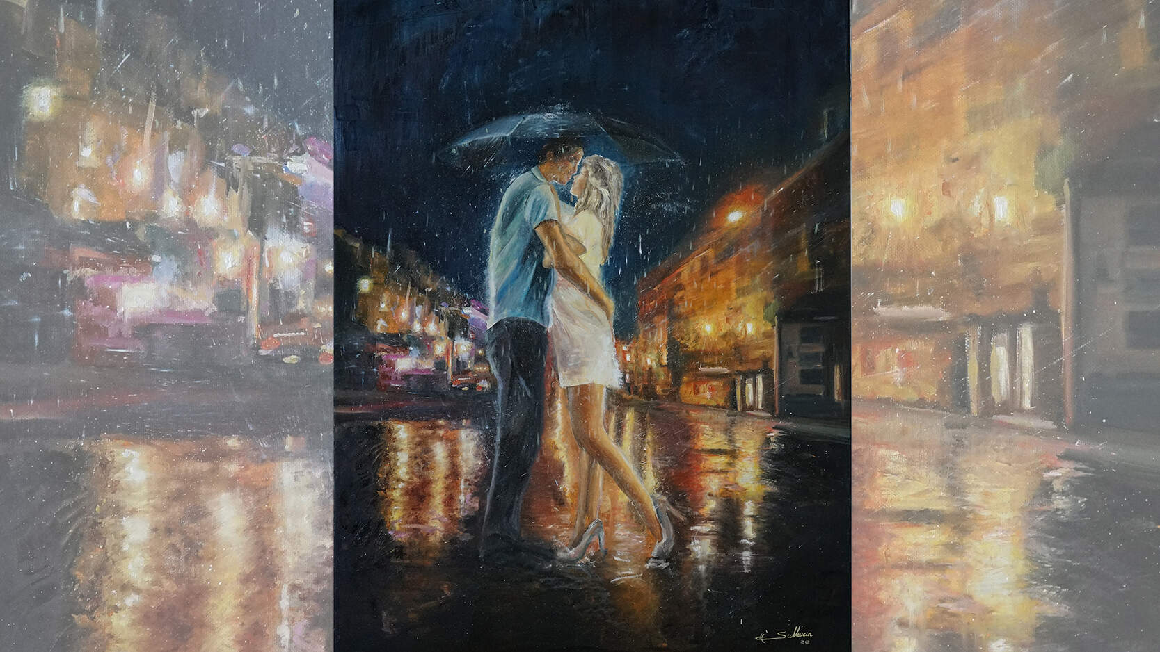 Let it rain-Oil on Canvas Privat Collection