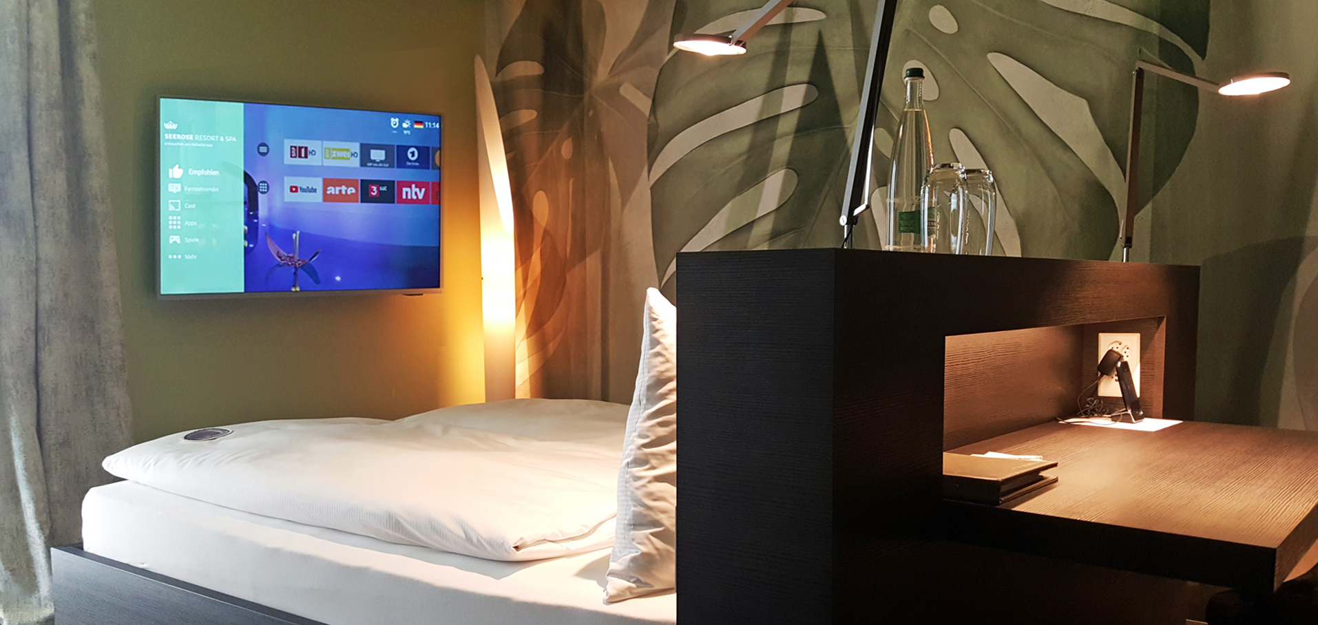 smart TV, chambre d'hôtel télé