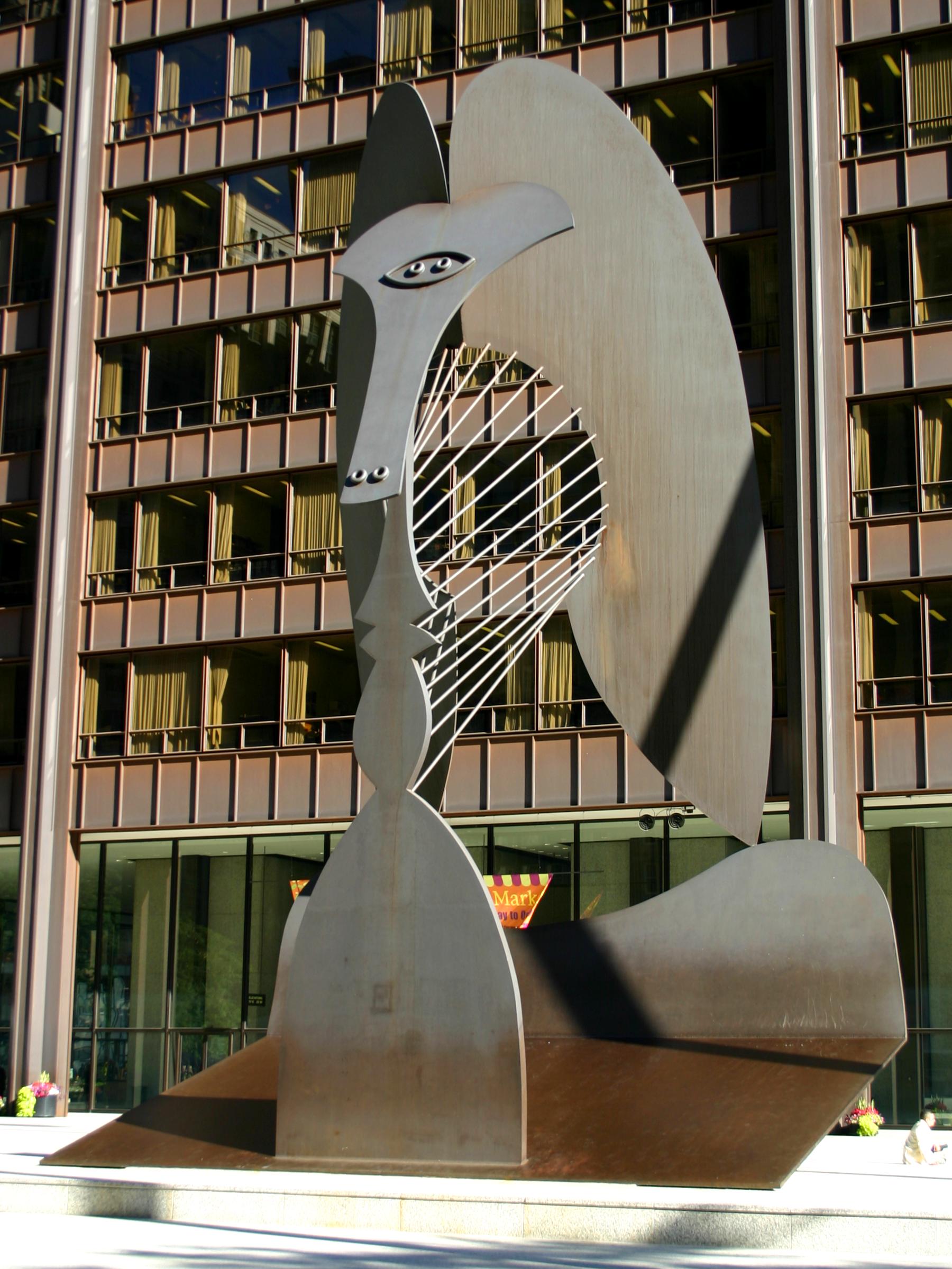 Modell Skulptur nach Pablo Picasso, Chicago um 1967