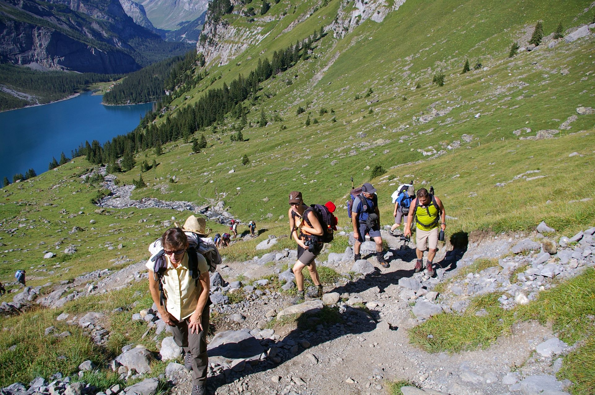 Der Weg wird immer steiler