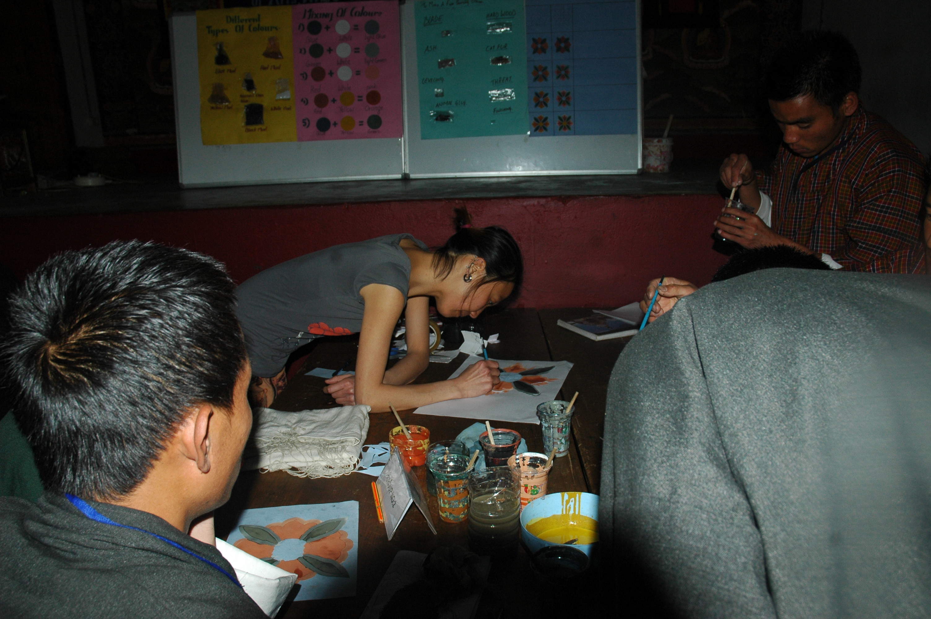 Co-workshop with Choki Traditional Art School, BT