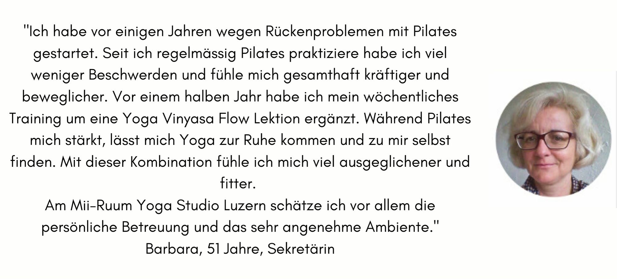 Feedback Yogakurs, Yoga Luzern