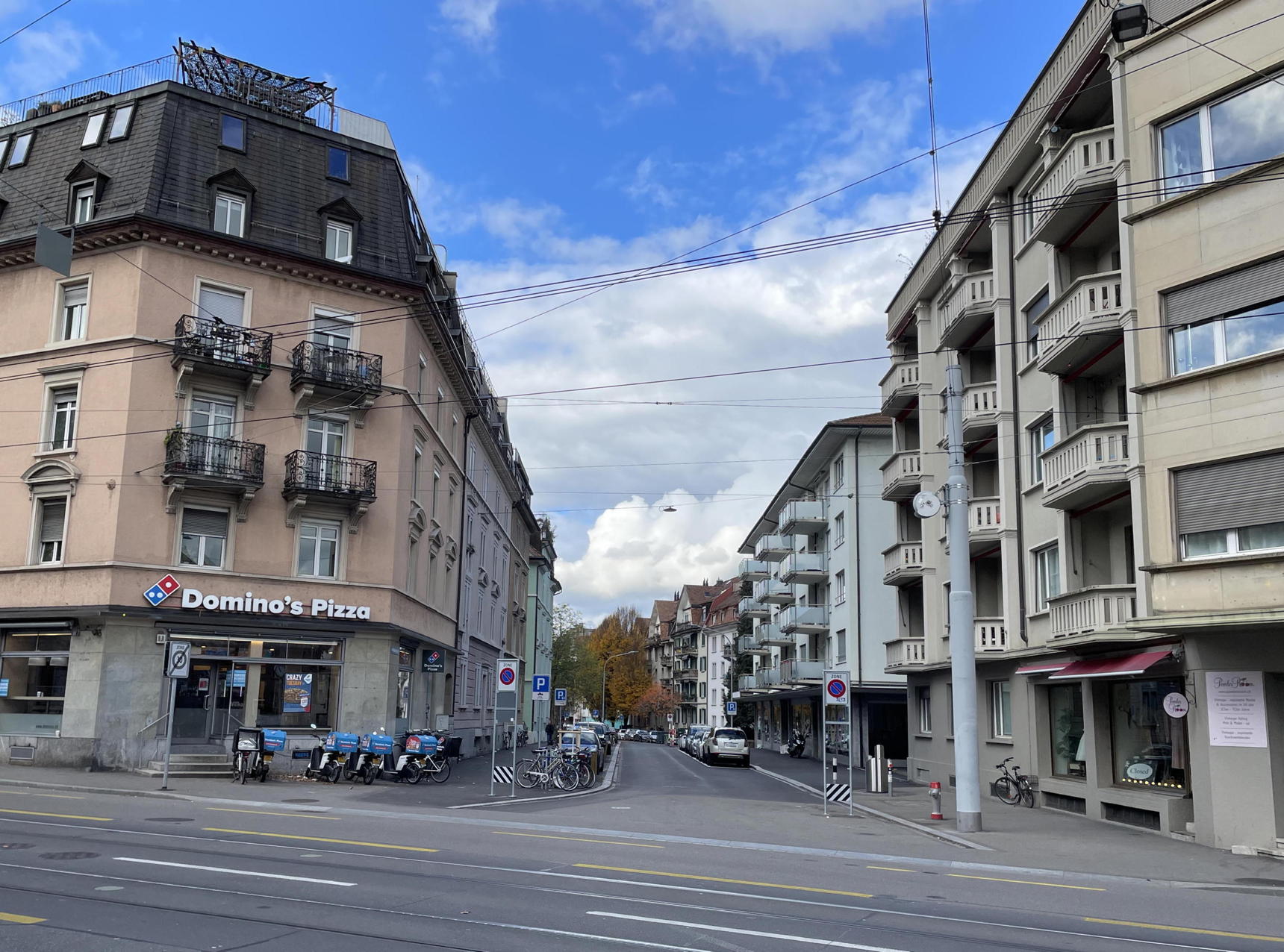 Birmensdorferstrasse / Goldbrunnenstrasse im Jahr 2022